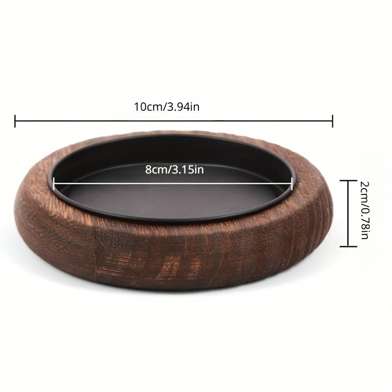 WOODCIRCL STAND – Solid Wood Candle Holder with Tray