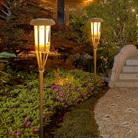 FLAMEGLOW – Solar Bamboo LED Lights for Outdoor Ambiance