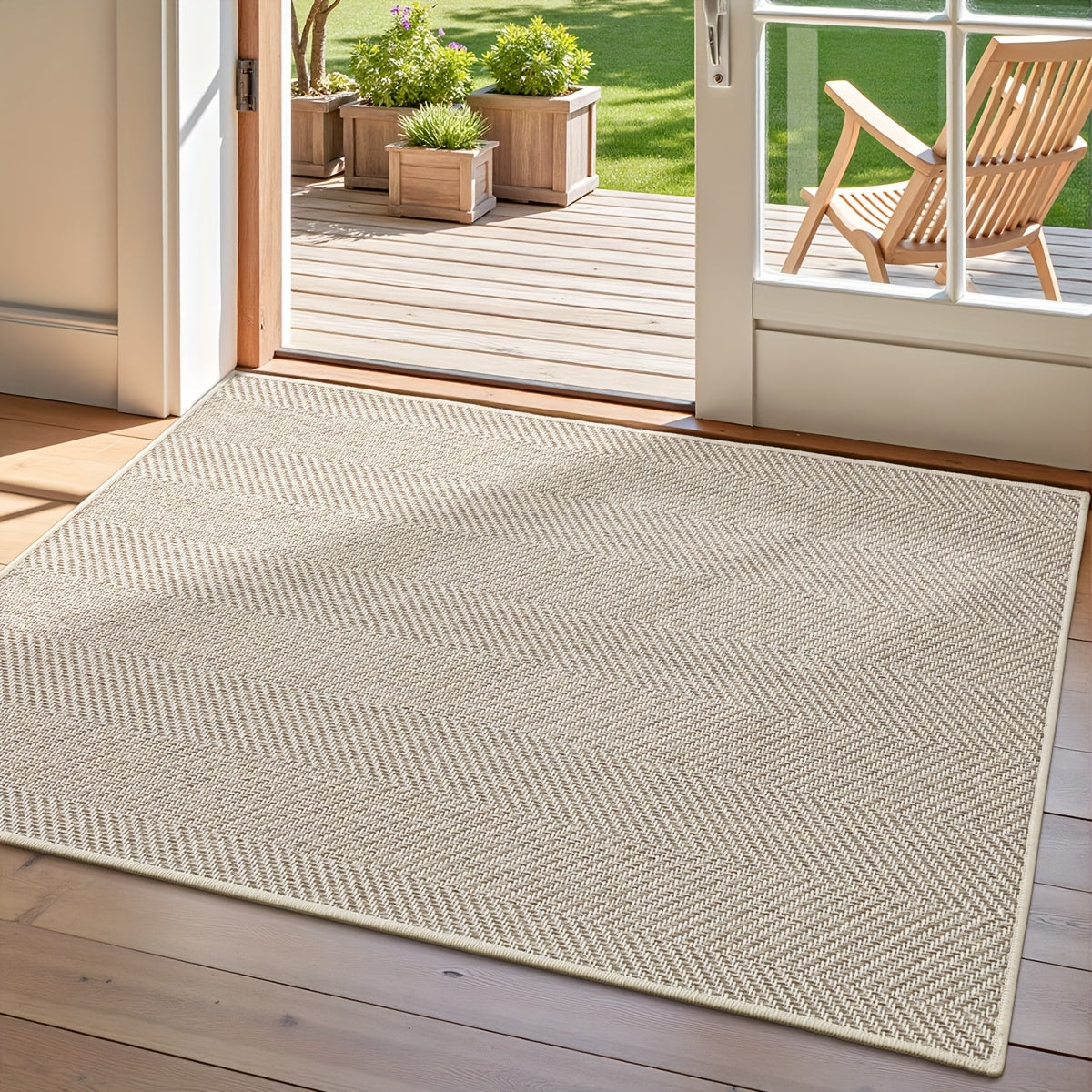 GREETWAY - Durable Summer & Autumn Striped Entry Mat