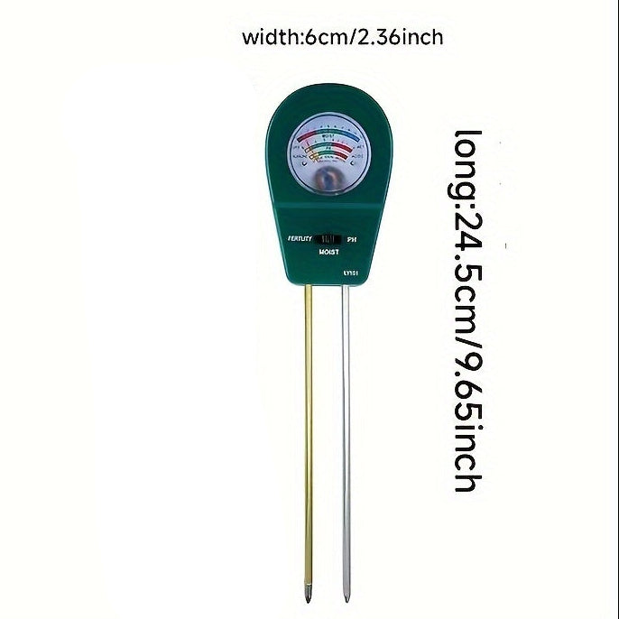 SOILTRIO – 3-in-1 Soil Moisture, Fertility & pH Tester