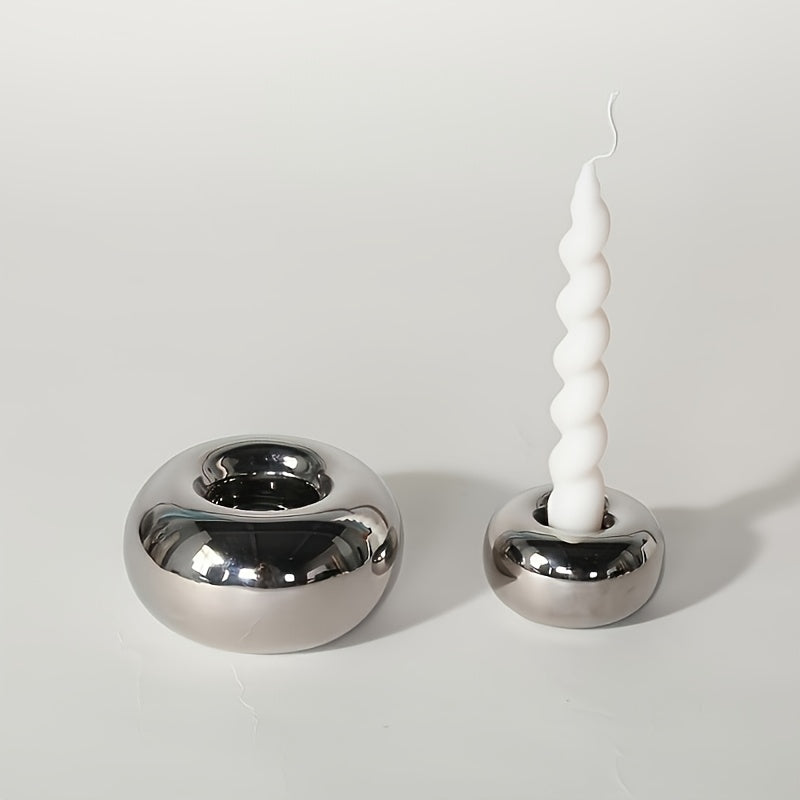 AURAGLEAM DISK – Modern Ceramic Tea Light Holder