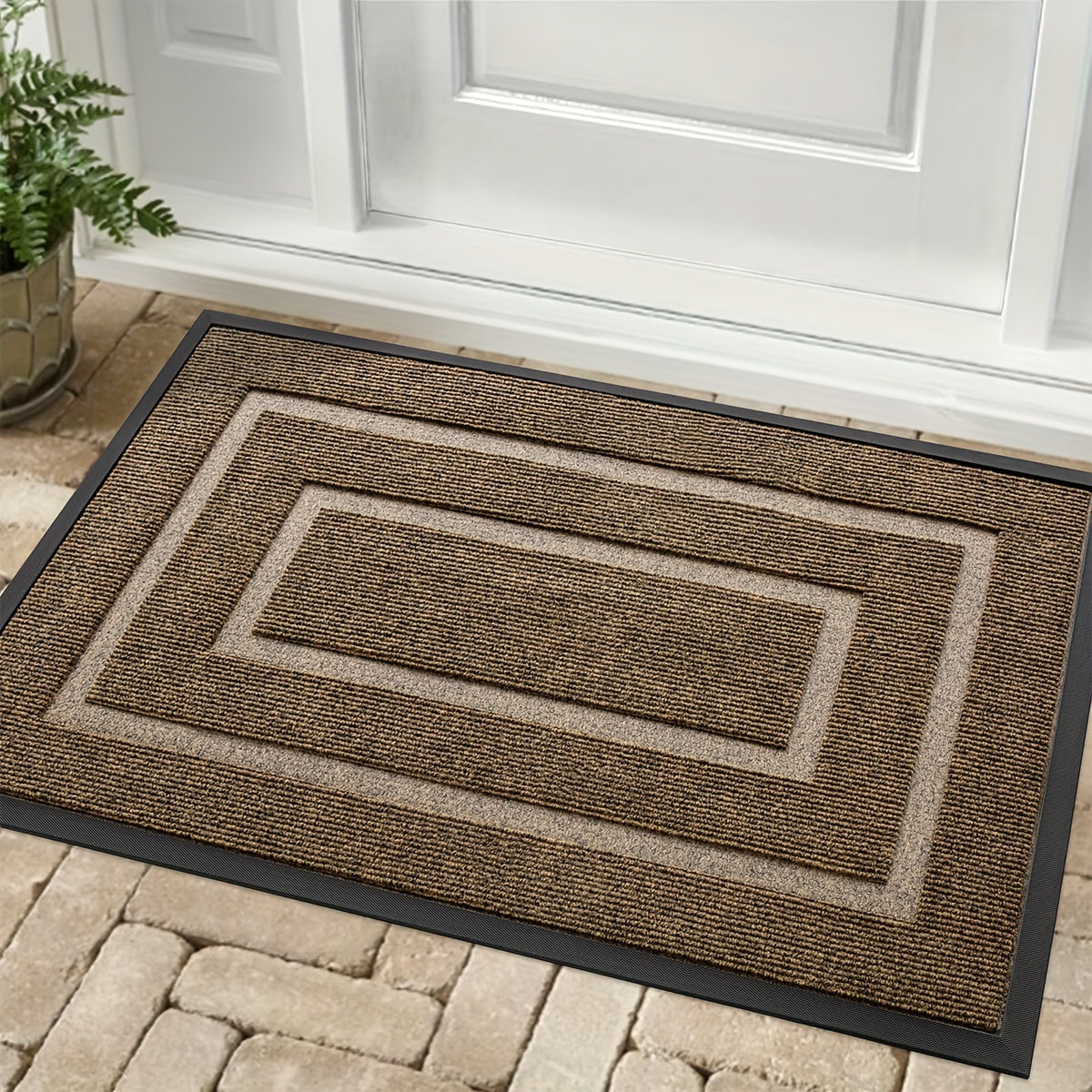Easy Rubber Doormat for Home Entry, Durable And Slip-Resistant, Perfect for Christmas Decoration