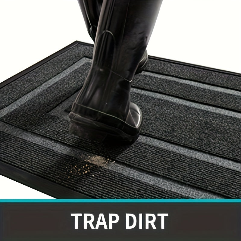 Easy Rubber Doormat for Home Entry, Durable And Slip-Resistant, Perfect for Christmas Decoration
