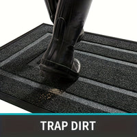 Easy Rubber Doormat for Home Entry, Durable And Slip-Resistant, Perfect for Christmas Decoration