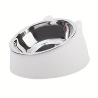 FELIFRESH - Elevated Pet Feeding Bowl Stainless Steel 2-in-1 Dish