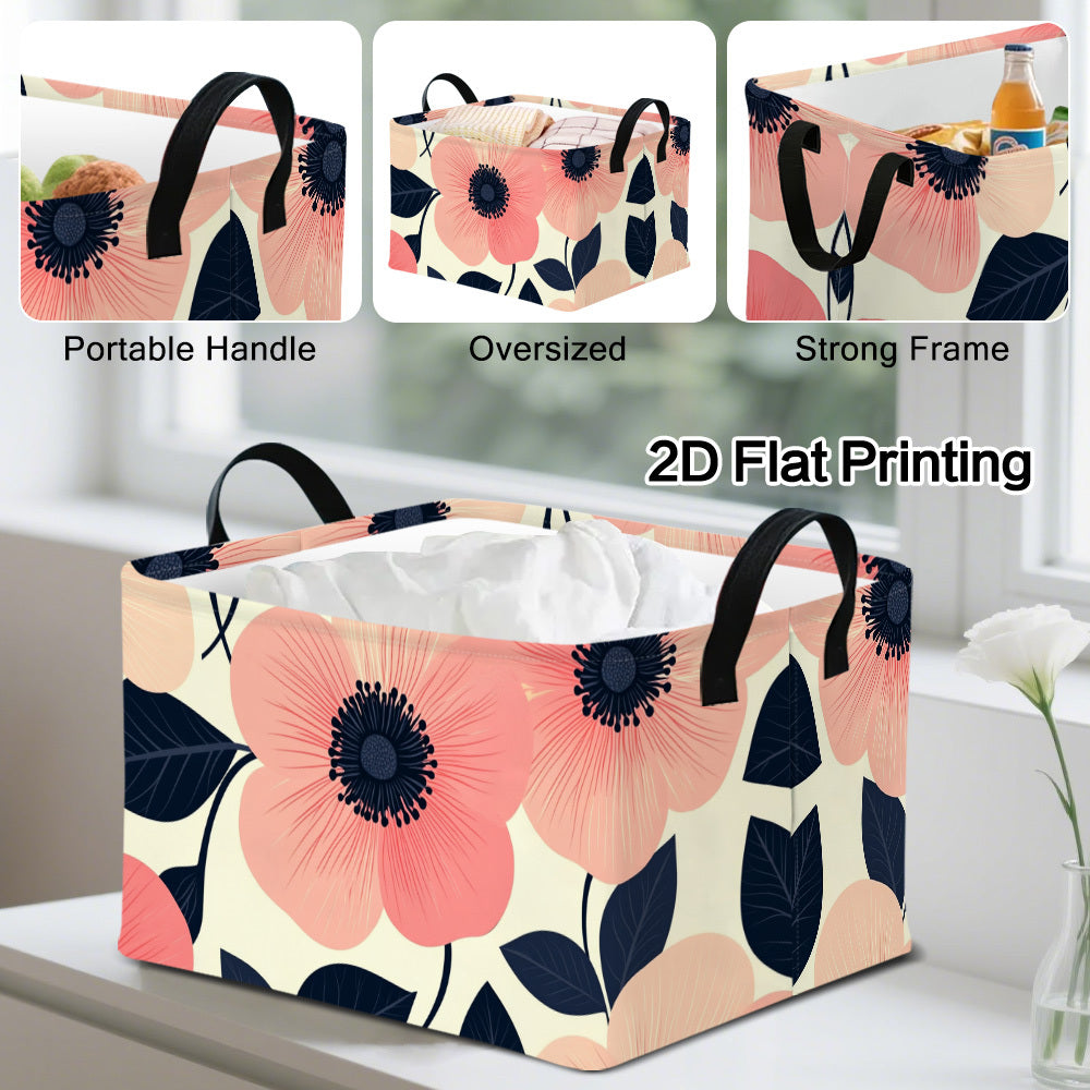 FLORABIN – Large Floral Storage Basket for Modern Organization