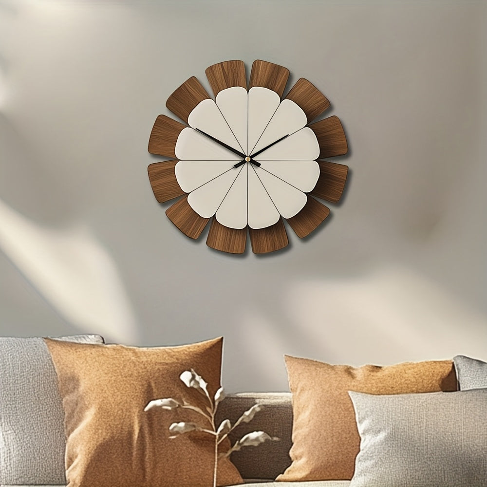 WOODORA ROUND – Decorative Silent Wooden Wall Clock