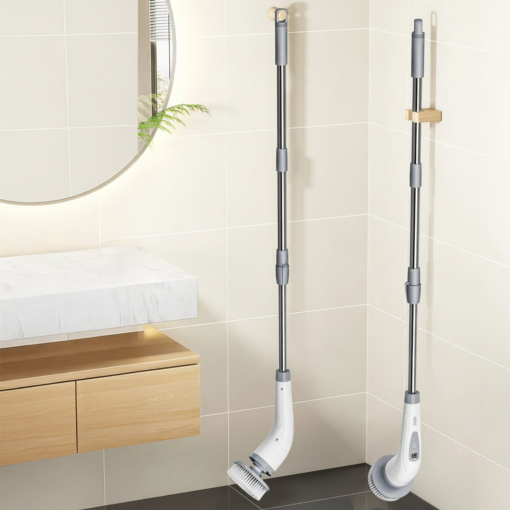 HOMESWEEP - Rechargeable Electric Spin Scrubber with Detachable Handle