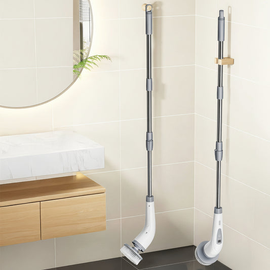 HOMESWEEP - Rechargeable Electric Spin Scrubber with Detachable Handle
