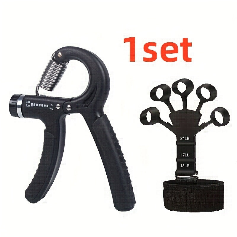 GRIPFORCE – Adjustable Hand Strength Trainer Set for Grip and Finger Training