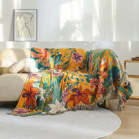 PUREBLOOM – Breathable Cotton Jacquard Summer Blanket for Cool Sleep Comfort
