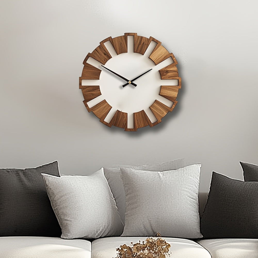 RUSTIQUE – Classic Wooden Wall Clock for Timeless Interiors