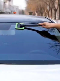 AUTOCLEAR - Long Handle Car Windshield Brush with Interior Glass Wiper