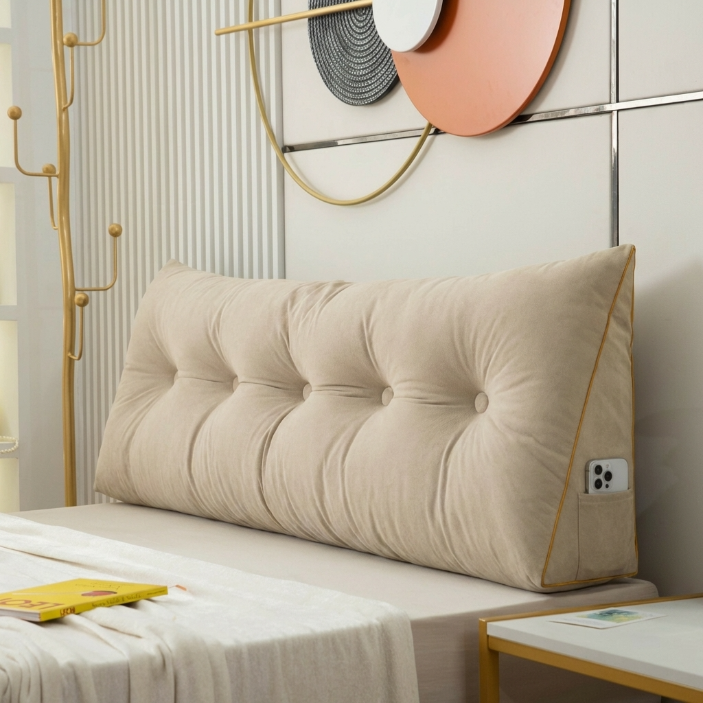 LUXOVEX – Luxury Chic Wedge Pillow for Elegant Everyday Comfort