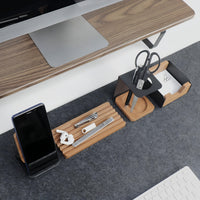 STEELORA – Vintage Carbon Steel Desk Organizer Set