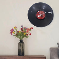 TIMETUNES - Retro Vinyl Record Wall Clock Silent Decorative Timepiece