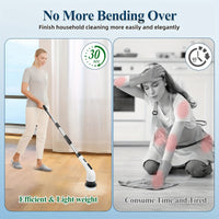 CLEANSWIFT - 9-in-1 Multifunctional Electric Cleaning Brush Set for Home & Car