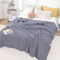 COOLPLAID – Cotton Checkered Multifunction Blanket