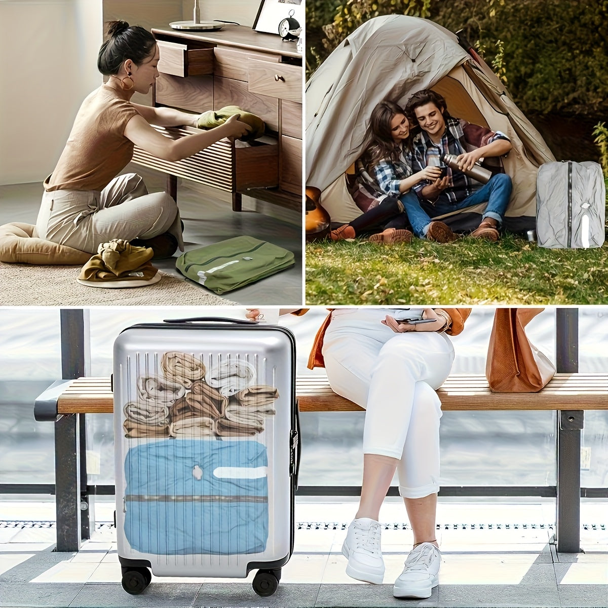 COMPRESSPACK – Reusable Vacuum Travel Bags for Space-Saving Packing