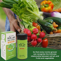 SOILCHECK – 100 Soil pH Test Strips for Accurate Garden & Lawn Care