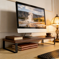 ECOSTAND - Składany drewniany stojak na laptopa i tablet z ergonomicznym designem biurka