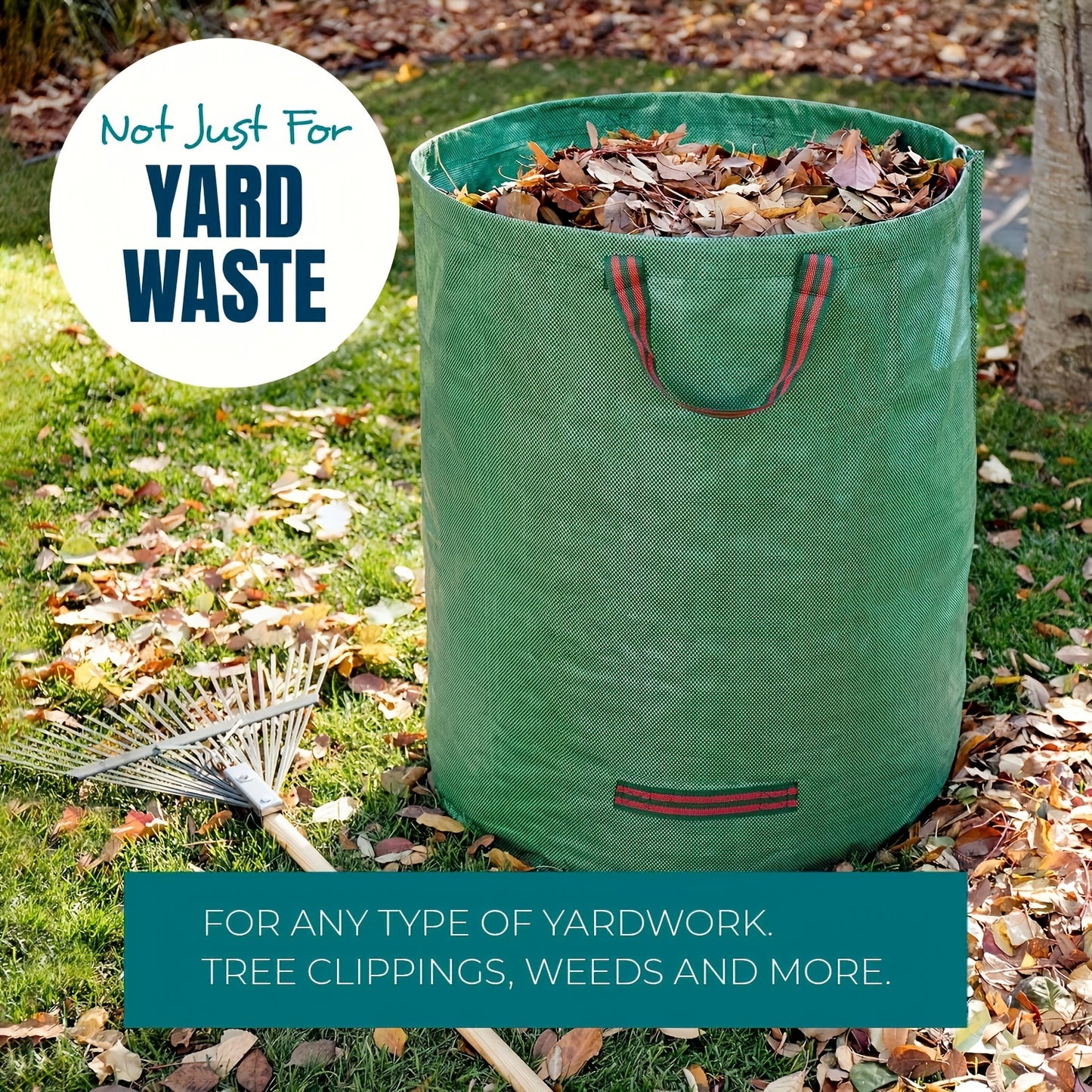 PUREBIN - Versatile Trash Bag Collection for Garden, Pool, and Home Use 125L/120L/60L/50L