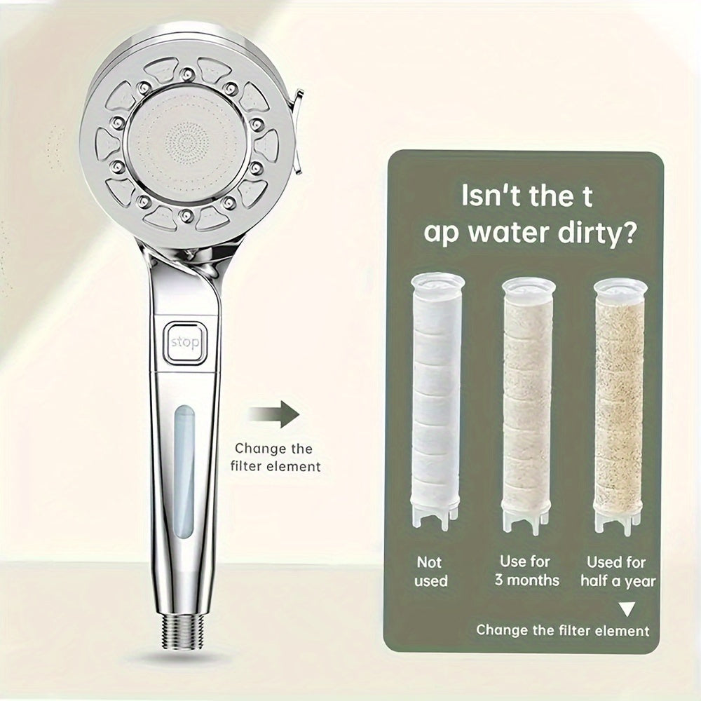 AQUASERENE - Modern Square Rainfall Shower System with Powerful Massage Spray