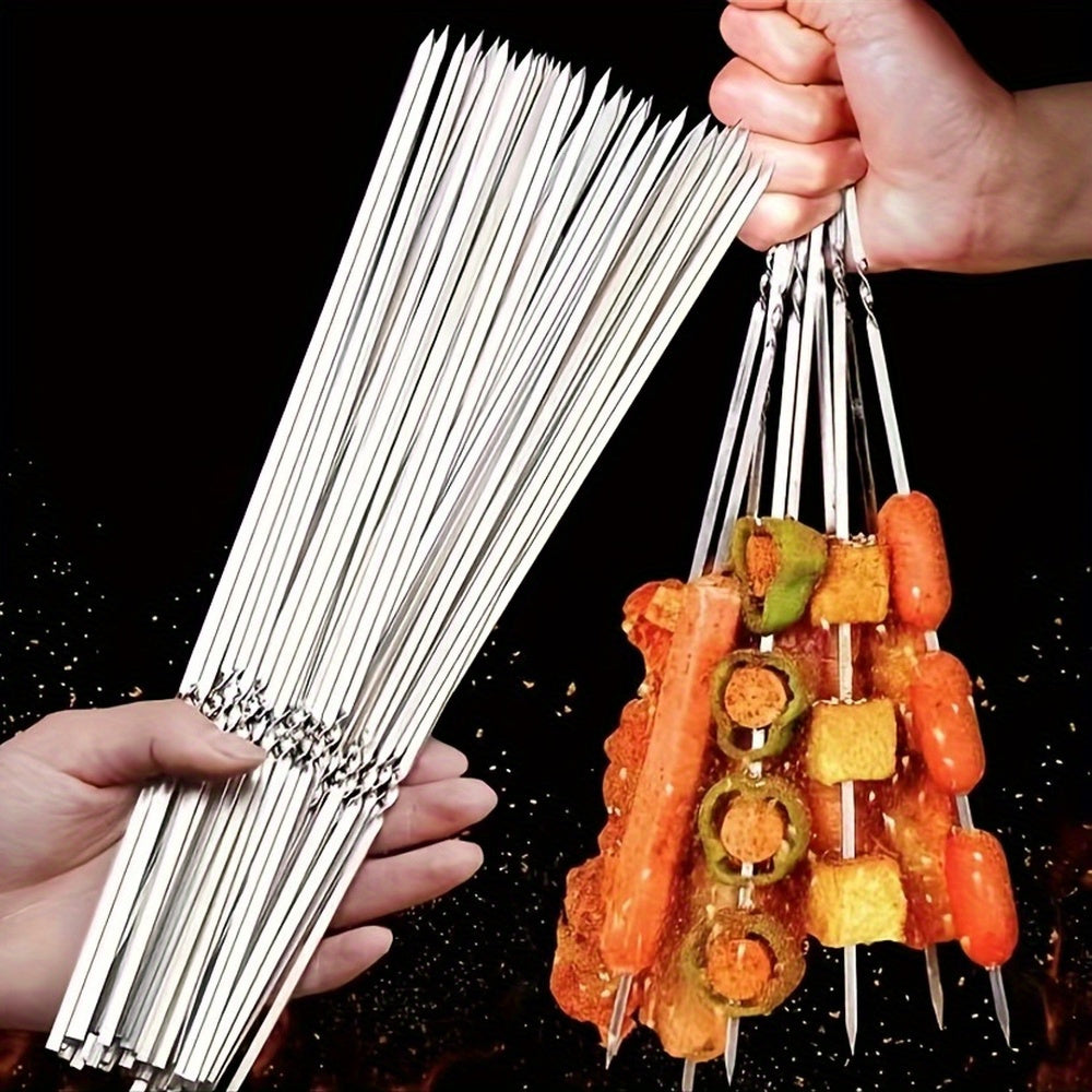 SKEWERTUBE – Stainless Steel BBQ Skewers with Storage Tube Set