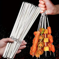 SKEWERTUBE – Stainless Steel BBQ Skewers with Storage Tube Set