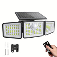 BRIGHTPATH - 2500 Lm Solar Outdoor Area Lights, 3 Modes, Motion Activated