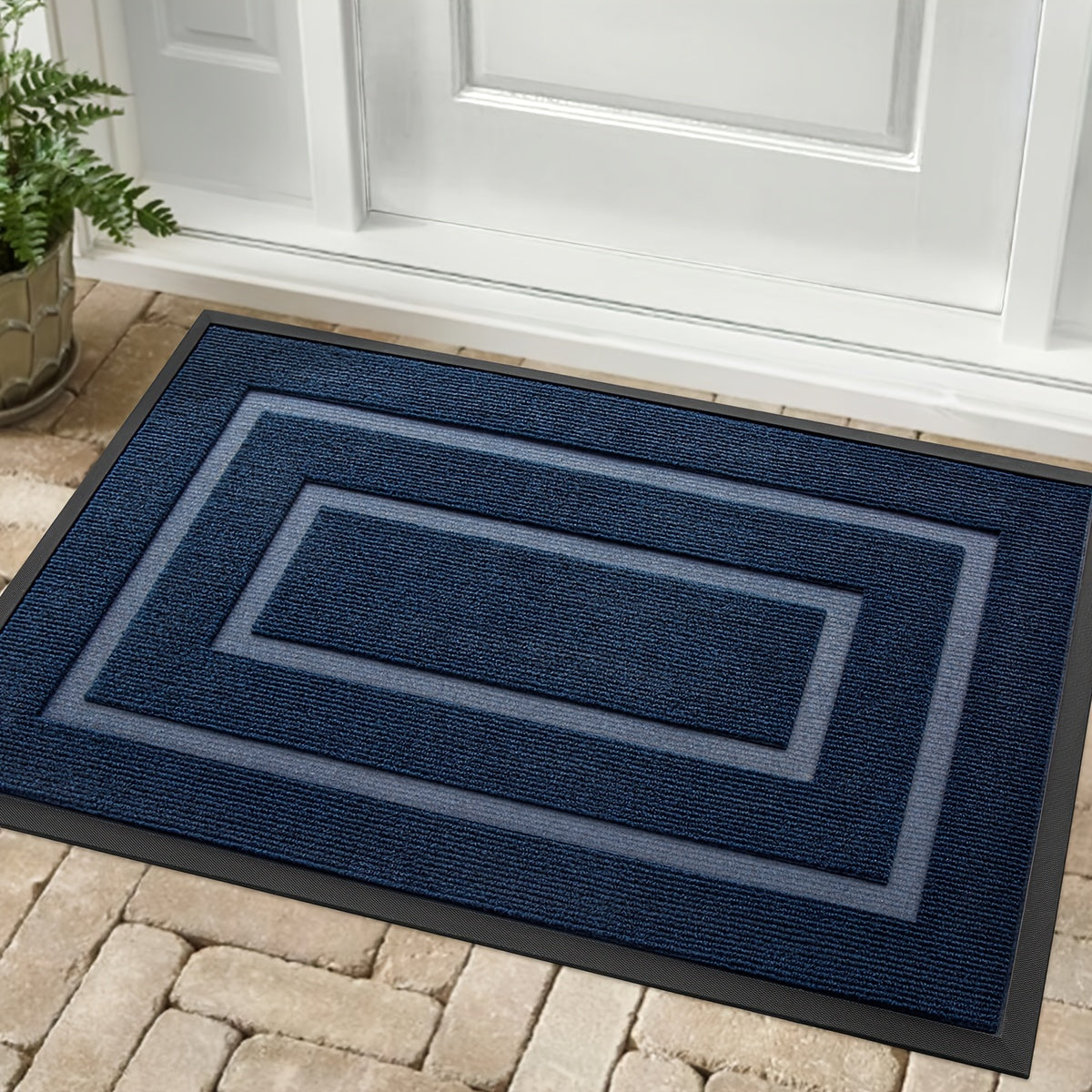 Easy Rubber Doormat for Home Entry, Durable And Slip-Resistant, Perfect for Christmas Decoration