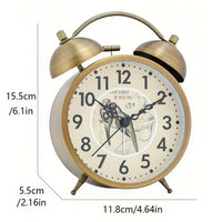 NORDIBELL – Scandinavian Vintage Luminous Alarm Clock