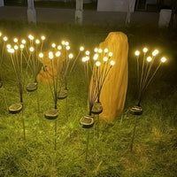 NIGHTFLARE - 6/8/10 LED Solar Firefly Ground Lights, Festival & Garden Decoration