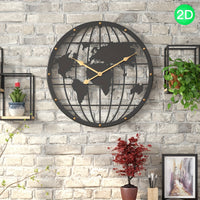 IRONLUXE – 40CM Openwork 2D Metal Wall Clock