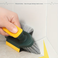 CLEANPRO - 2-in-1 Crevice & Floor Scrub Brush, Durable Plastic, Portable Design