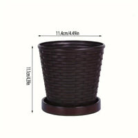 WEAVEGROW POT – Woven Style Planter for Elegant Indoor and Outdoor Decor