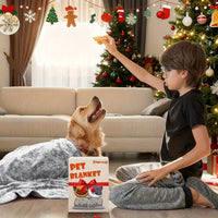 FLEECEFRIEND - Machine Washable Paw Print Blanket for Comfort & Style