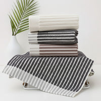 STRIPTEX – Cotton Striped Hanging Loop Towels Set