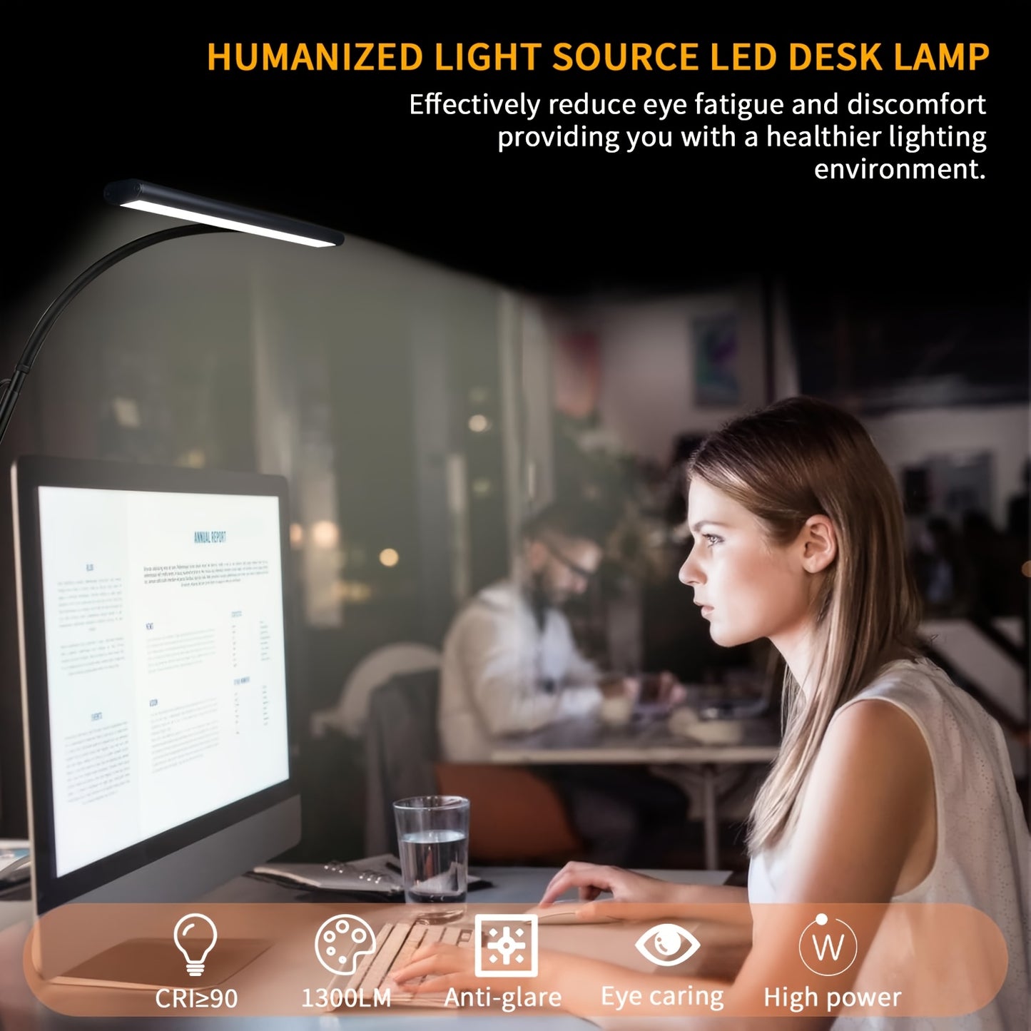 WIDELUX – Ultra Wide LED Desk Lamp with Clip