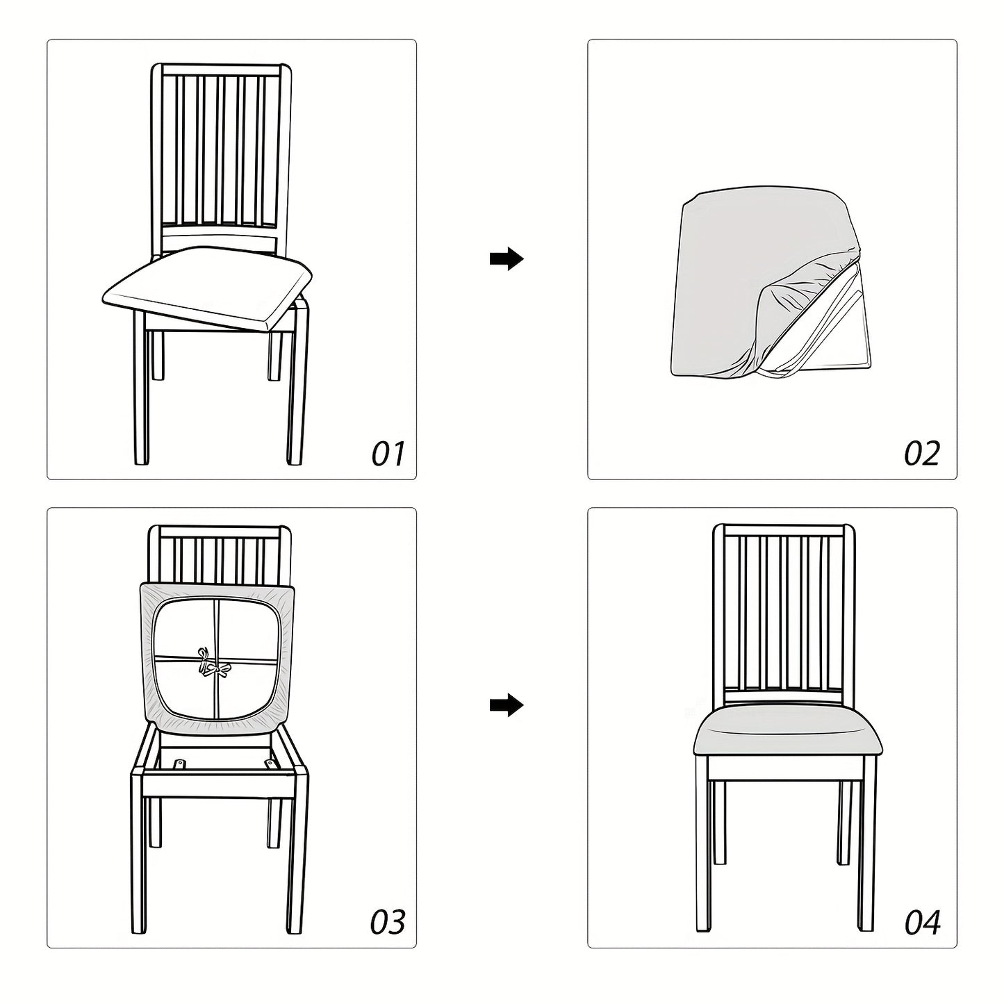 CROSSFIT COVER – Modern Stretch Protection for Dining Cover Chairs