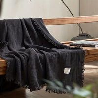 SOFTCLOUD – 4-Layer Cotton Crepe Blanket for Breathable Everyday Comfort