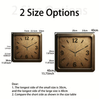 WOODTIME – Solid Wood Minimalist Square Wall Clock