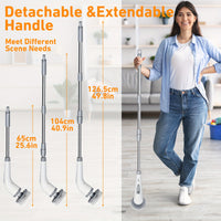 HOMESWEEP - Rechargeable Electric Spin Scrubber with Detachable Handle