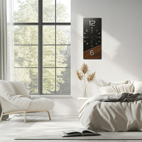 TIMBEREDGE – Modern Wooden Wall Clock with Bold Contrast