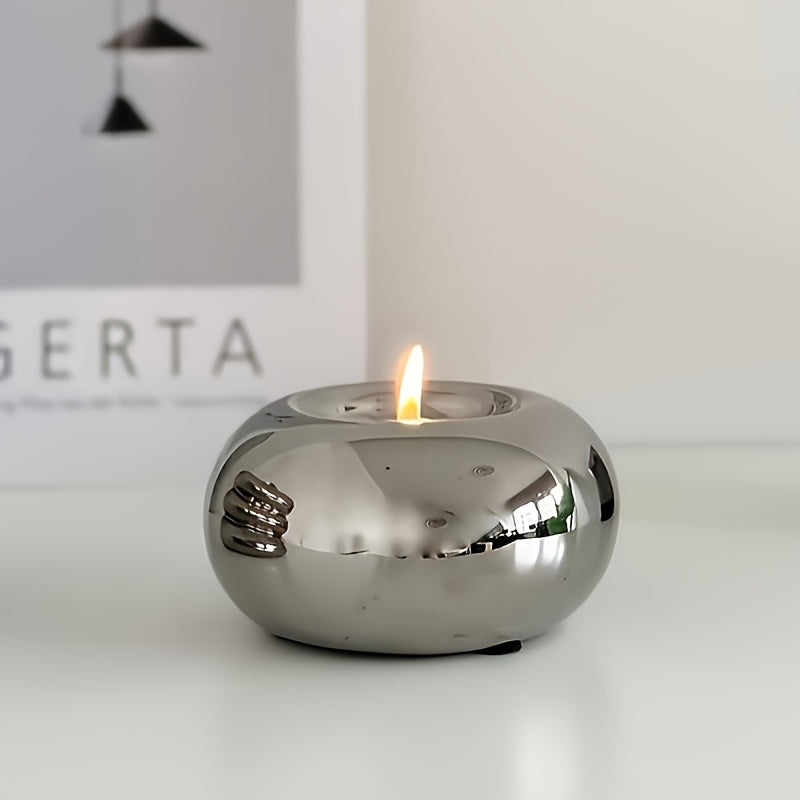 AURAGLEAM DISK – Modern Ceramic Tea Light Holder