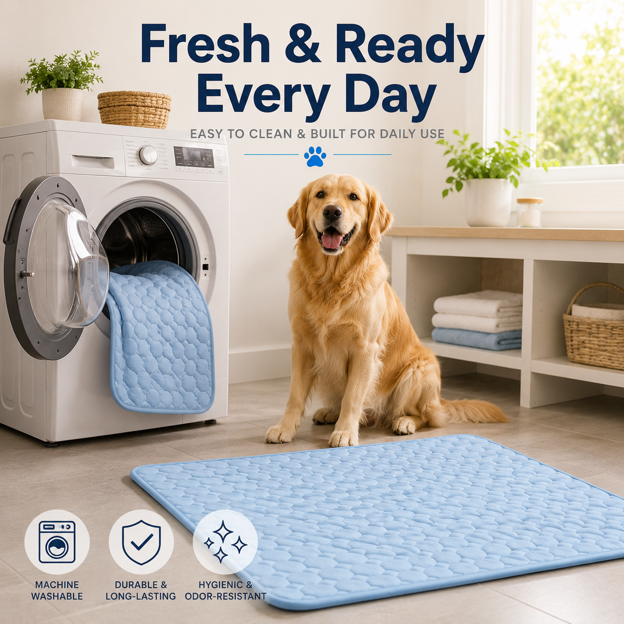 CHILLPAWS MAT – Extra Large Cooling Pet Bed for Dogs & Cats