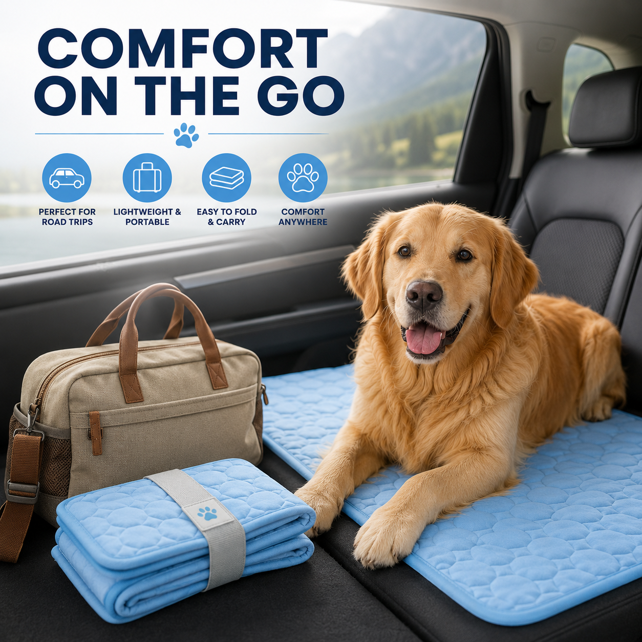 CHILLPAWS MAT – Extra Large Cooling Pet Bed for Dogs & Cats