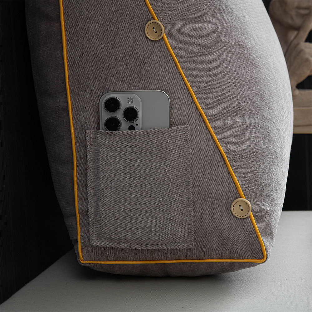 COMFYLUX – Elegant Backrest Pillow for Bedtime Reading Comfort