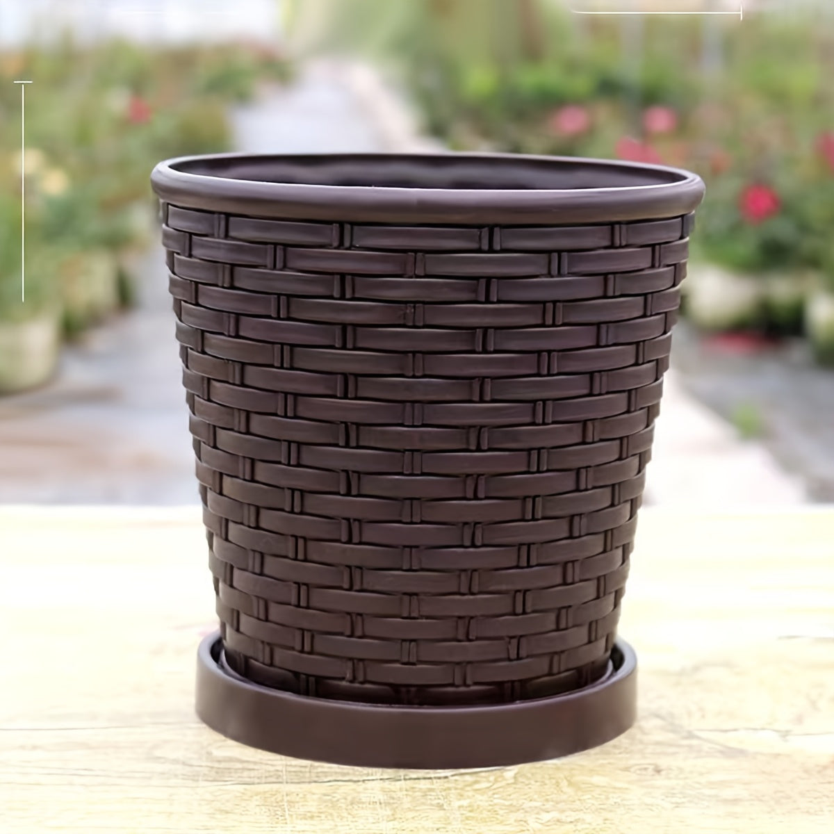 WEAVEGROW POT – Woven Style Planter for Elegant Indoor and Outdoor Decor