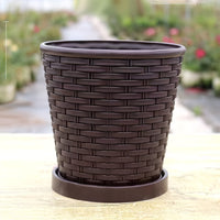WEAVEGROW POT – Woven Style Planter for Elegant Indoor and Outdoor Decor